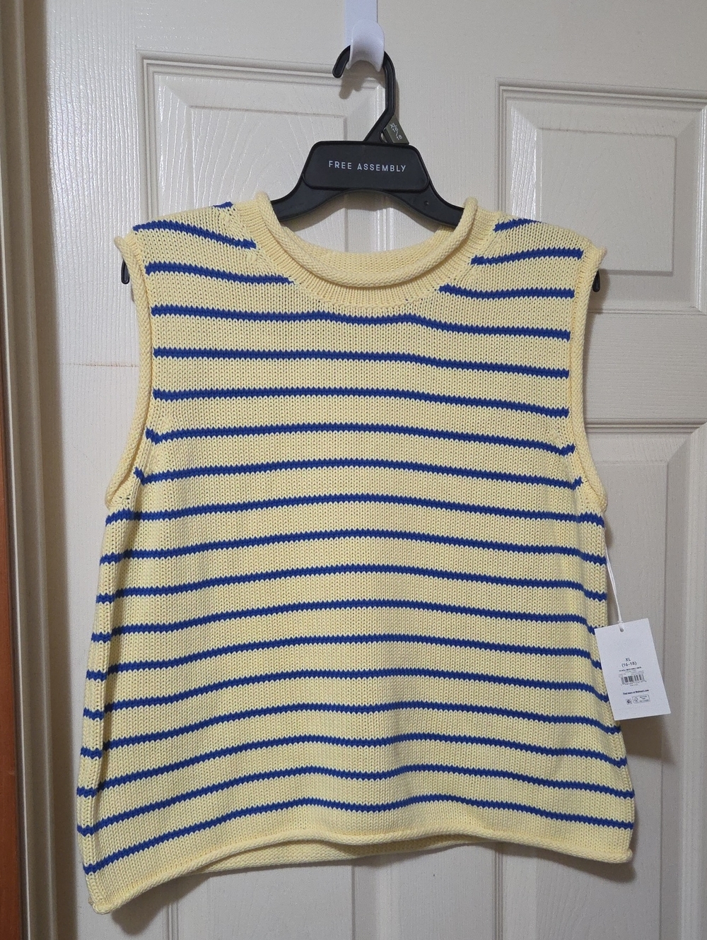 Free Assembly Women's Roll Neck Cotton Sweater Shell, Lightweight